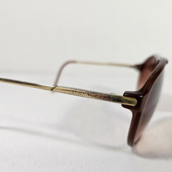 Vintage Serengeti Drivers Brown And Gold Sunglasses Made In Japan. - Picture 2 of 11